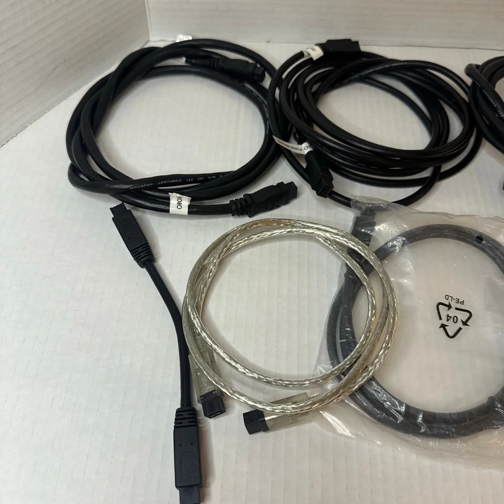 Lot of 8 FireWire 800 Cables (Various Lengths)
